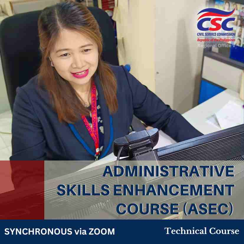 Administrative Skills Enhancement Course (ASEC) ONLINE Batch 3