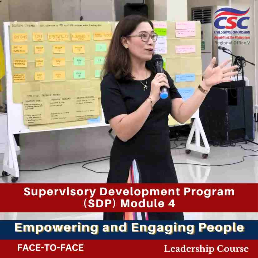 Supervisory Development Program (SDP) Module 4: Empowering and Engaging People