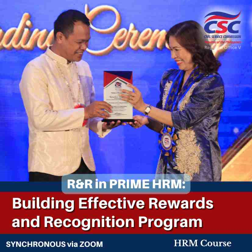 R&R in PRIME HRM: Building Effective Rewards and Recognition Program (ONLINE) 