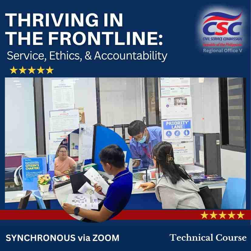 Thriving in the Frontline: Service Ethics & Accountability ONLINE  